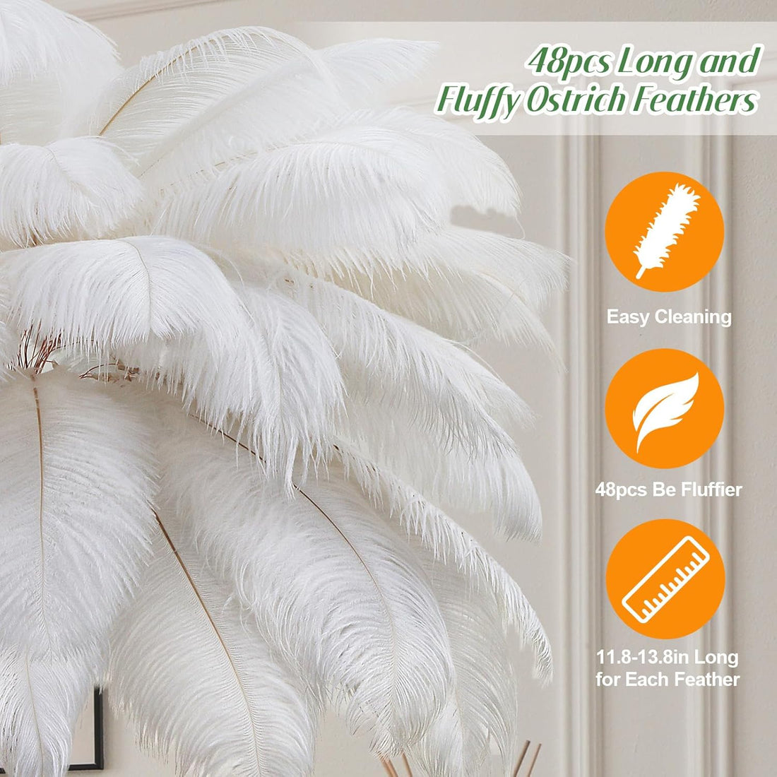 Modern Design Feather Lamp for Home Interior Living Room