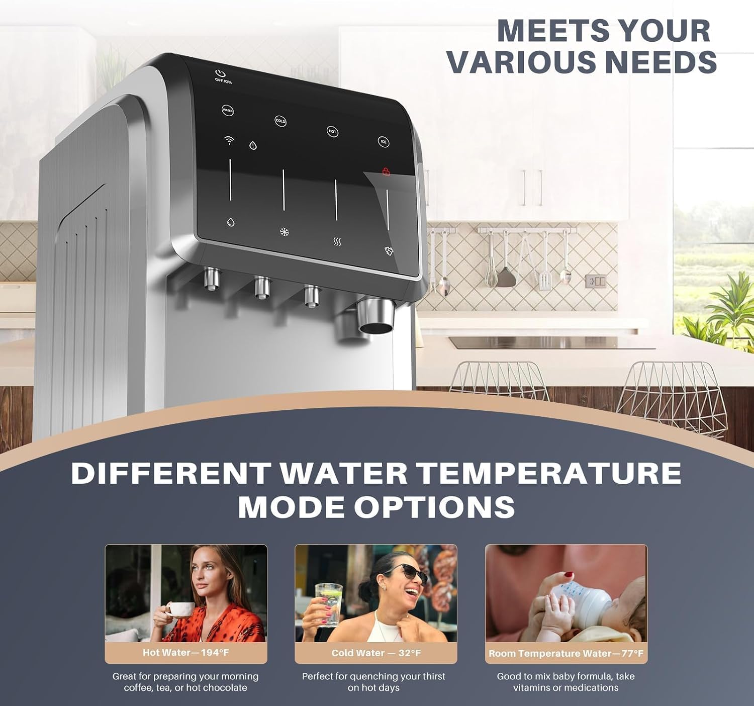 Smart Multipurpose Water Cooler Dispenser with Built-In Ice Maker – Modern Water Dispenser