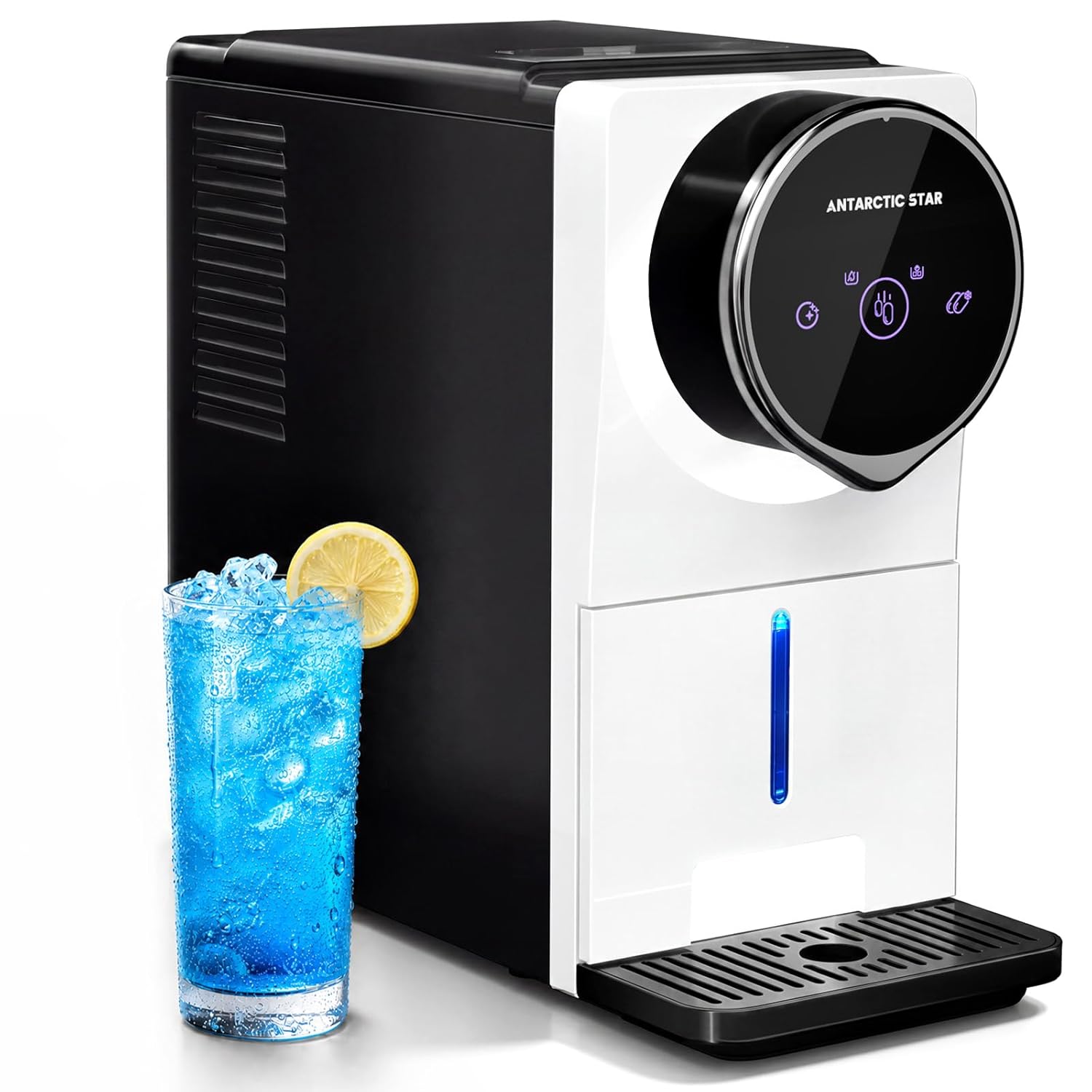 Modern Nugget Ice Maker Countertop – Portable Self-Cleaning Ice Machine