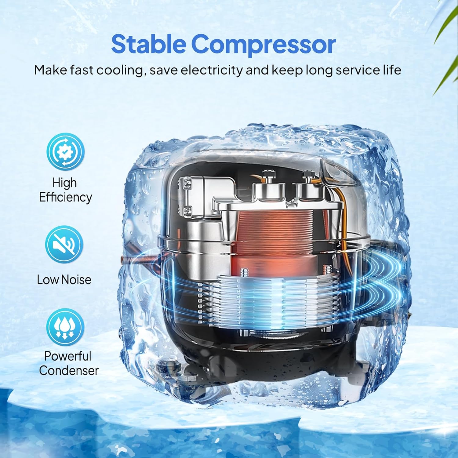New NSF Certified Commercial Refrigerator Countertop Display with LED Lighting - Automatic Air Cooling