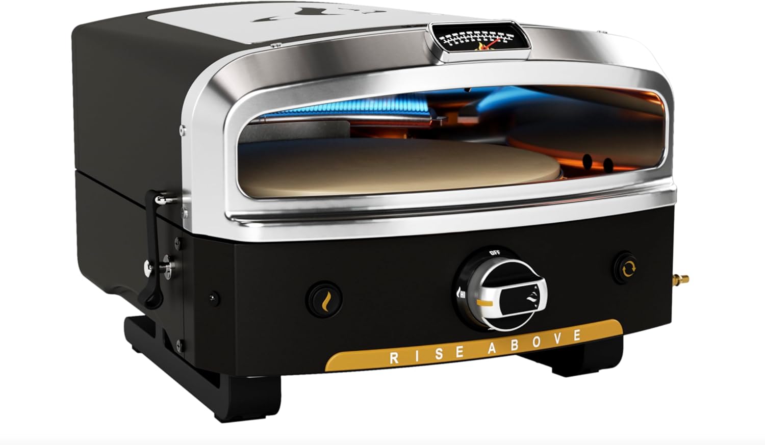 Versa 16 Pizza Oven | 16” Rotating Stone, Patented Dual Burner System, 5-Minute Pizzas, Easy Clean | Propane Powered | HZ-1004-ANA