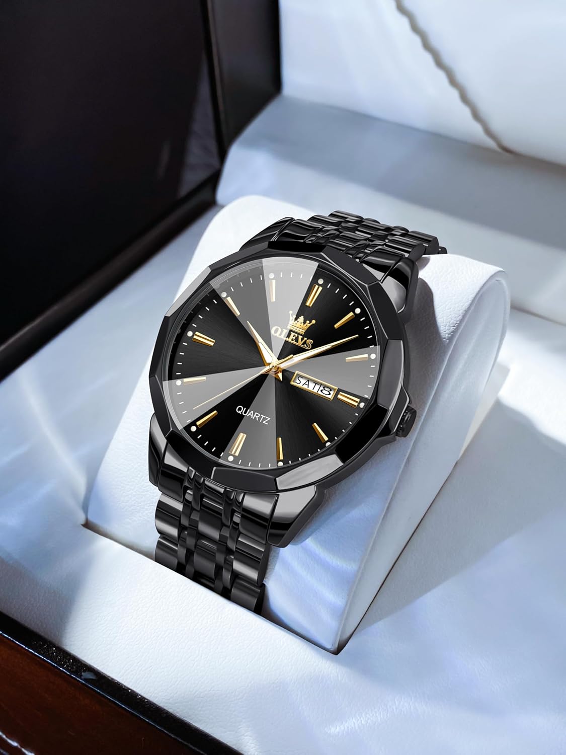 Mens Waterproof Diamond Business Watch