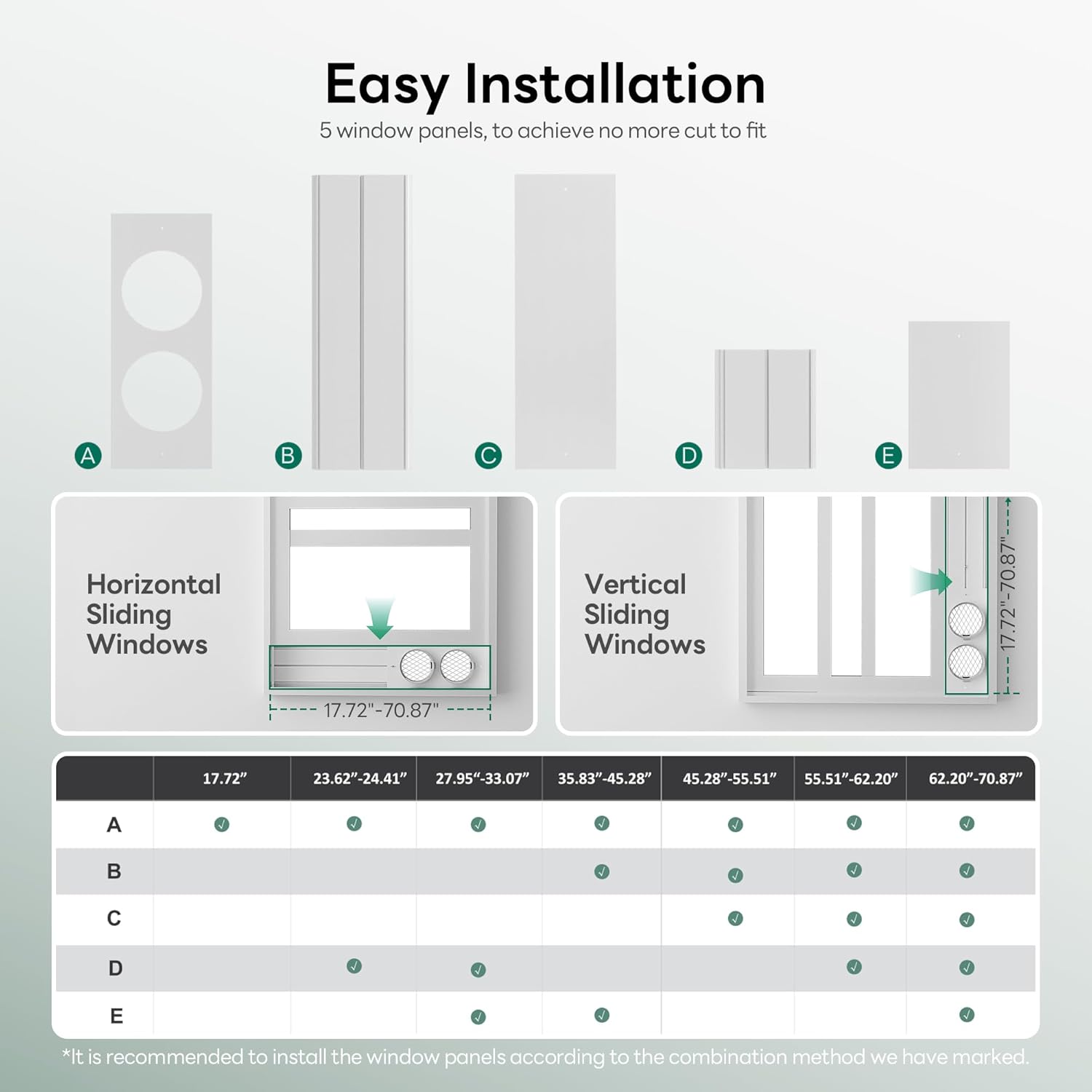 Smart Inverter Portable Air Conditioners, 14000 BTU (10000 BTU SACC) Dual Hose Portable AC Unit with Energy Saving/Ultra Quiet(42Db)/Drainage-Free Cooling/App/Remote for Multi-Scenario Use