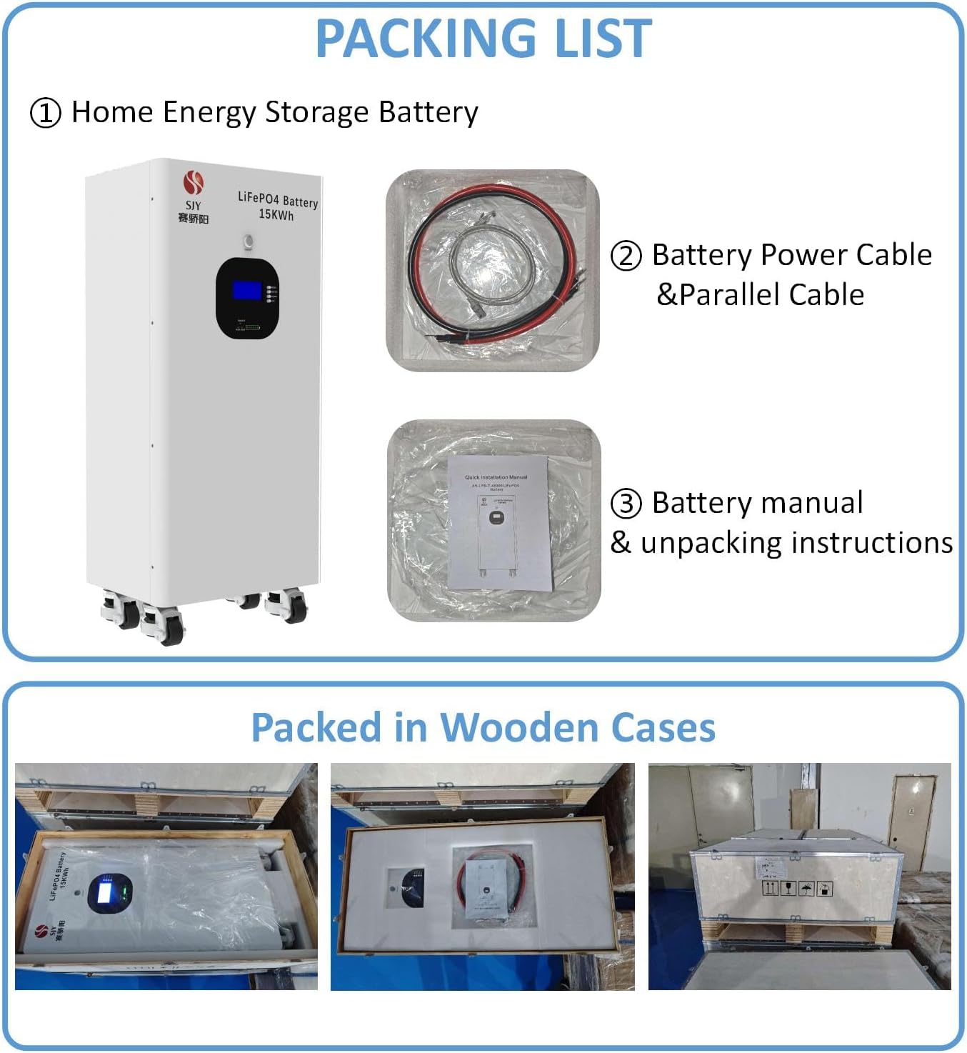 New 15Kwh Lithium Battery for Home Energy, RV, Solar, Off-Grid Living 
