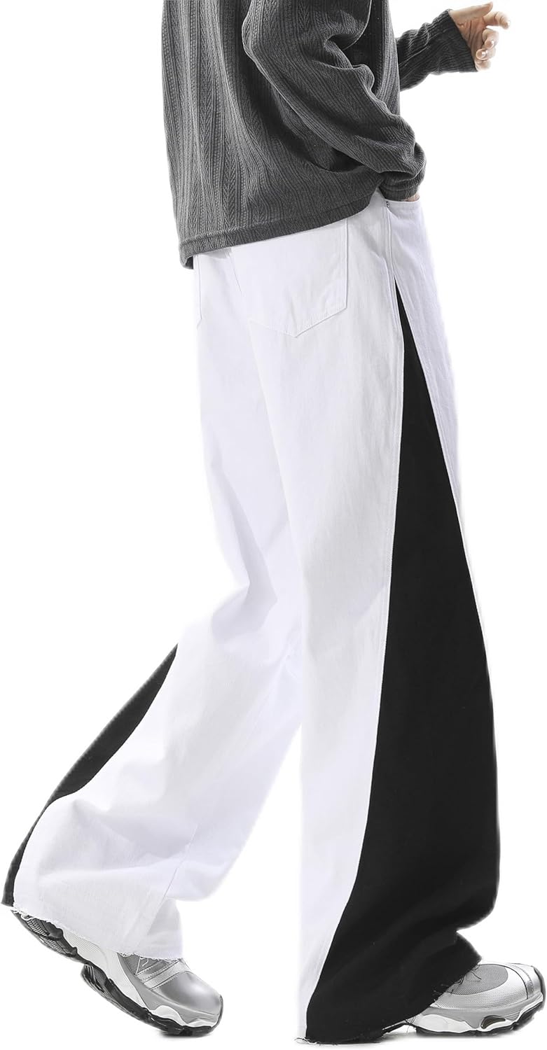 New Mens Fashion Baggy Jeans Denim Pants Streetwear