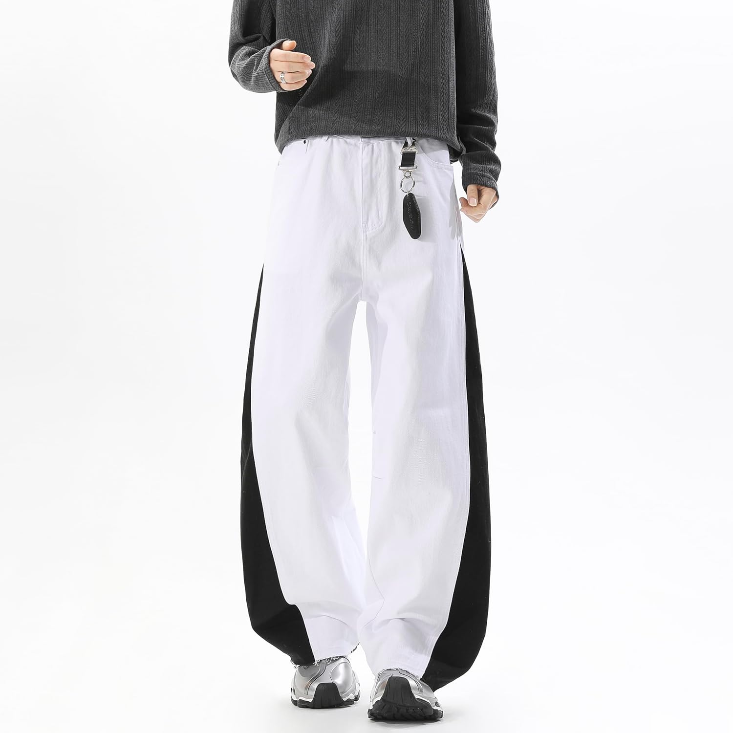 New Mens Fashion Baggy Jeans Denim Pants Streetwear