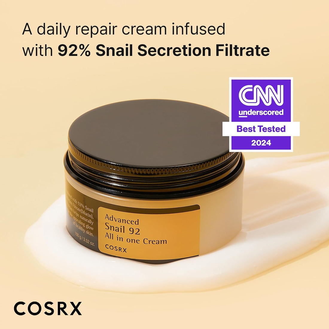 Get New Soft Skin Moisturizing  Snail 92 All in One Cream, 3.53 Oz/100G | Moisturizing Snail Mucin Secretion Filtrate 92% | Facial Moisturiser, Long Lasting, Deep & Intense Hydration, Best Skin Care