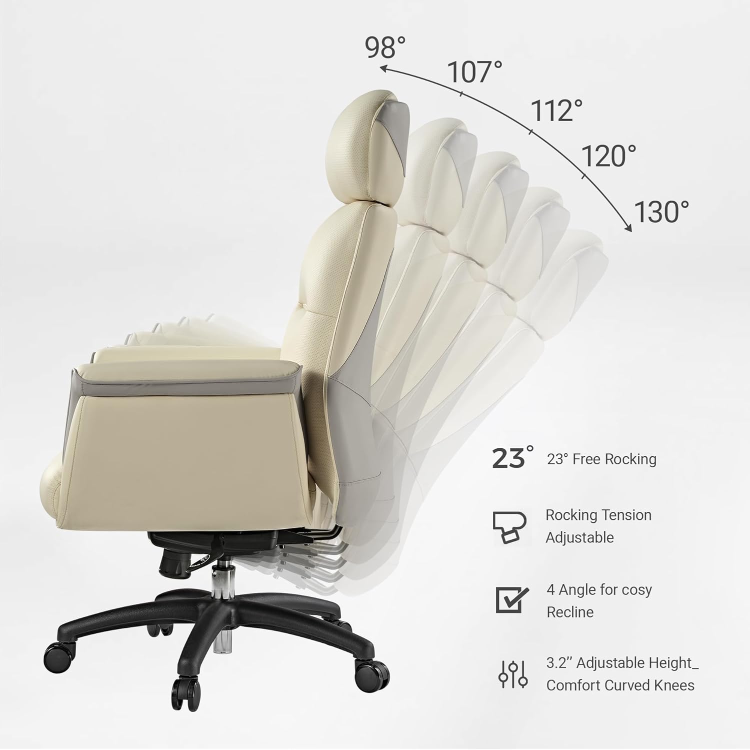 Microfiber Leather Office Chair, Executive Office Gaming Chair