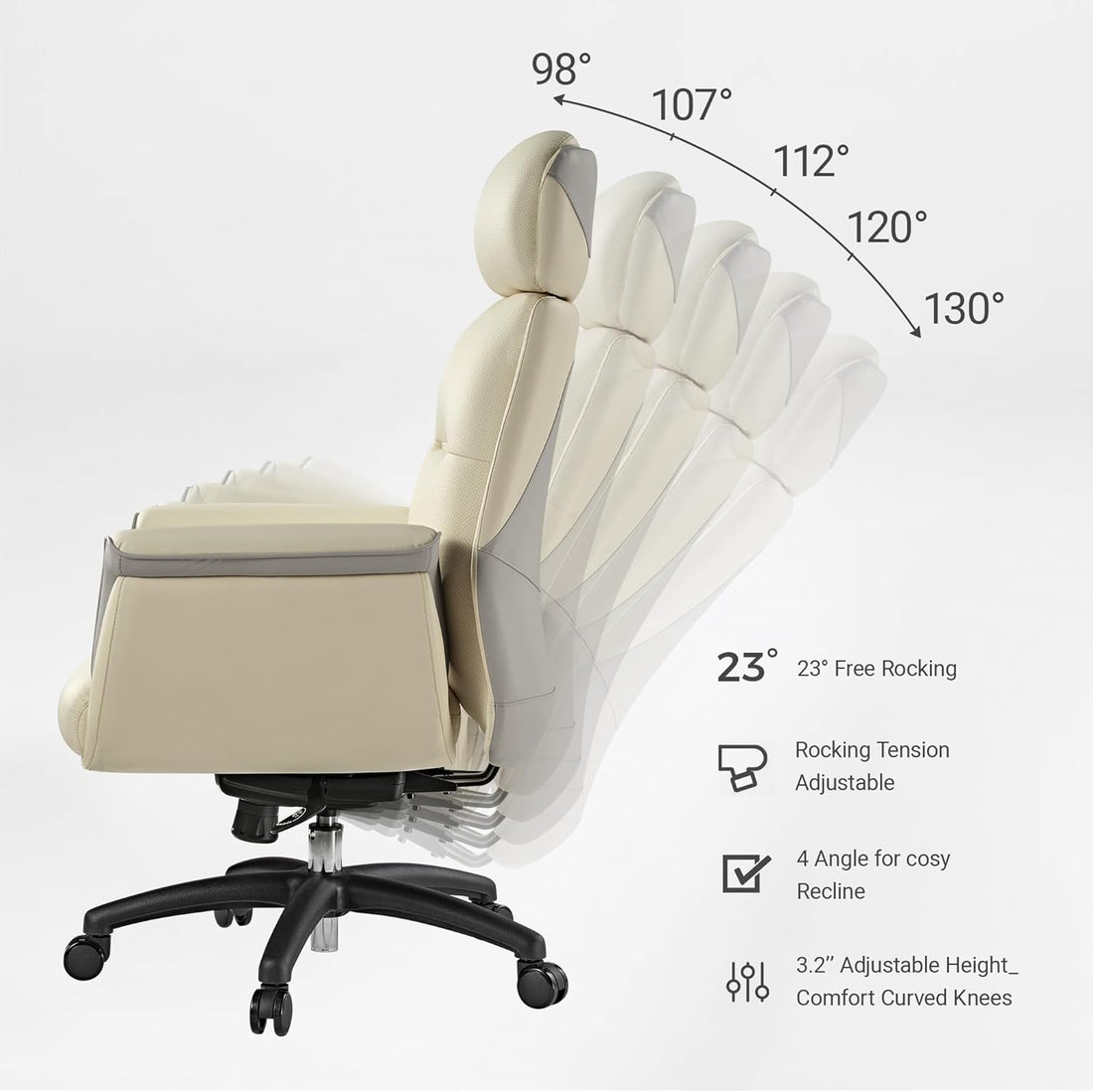 Microfiber Leather Office Chair, Executive Office Gaming Chair