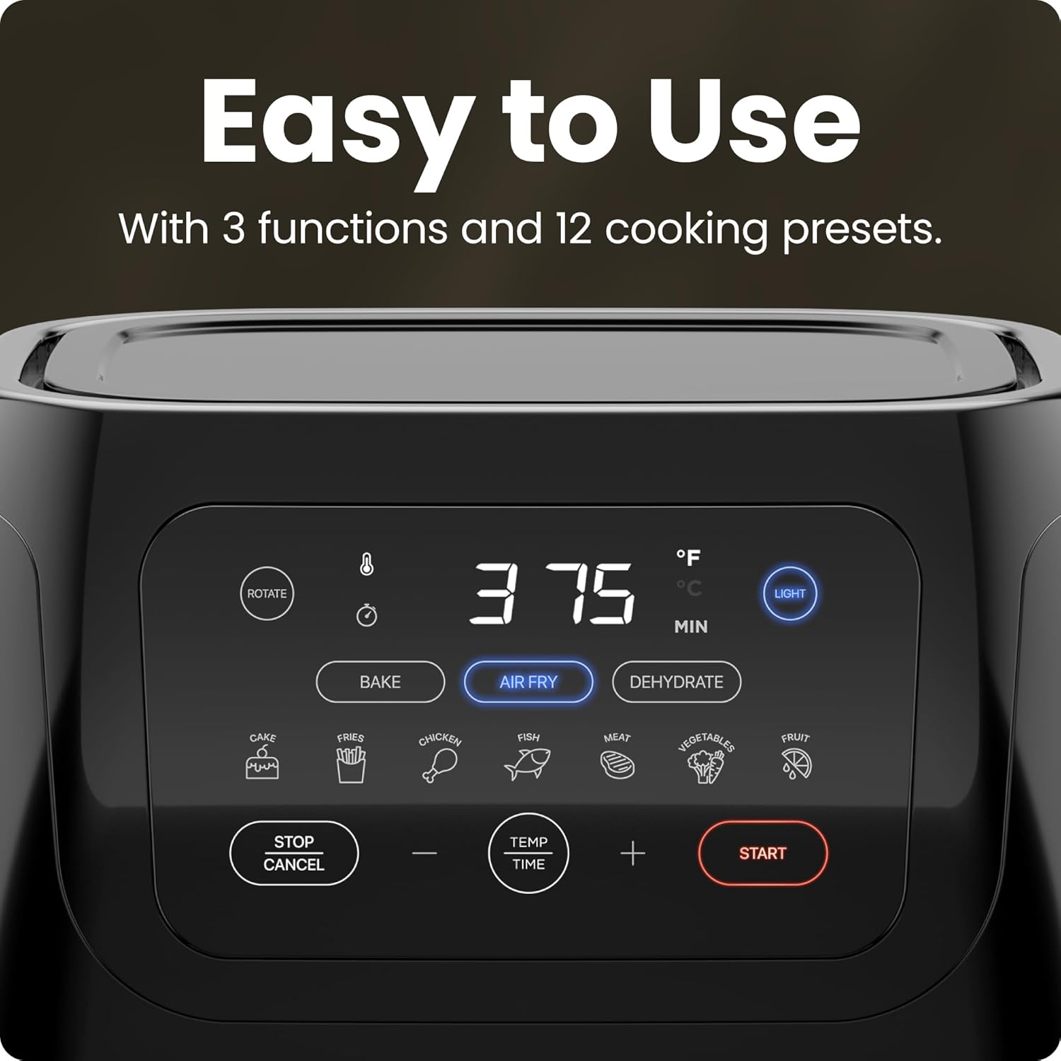 New Multifunctional Digital Air Fryer with Rotisserie, Dehydrator & Convection Oven