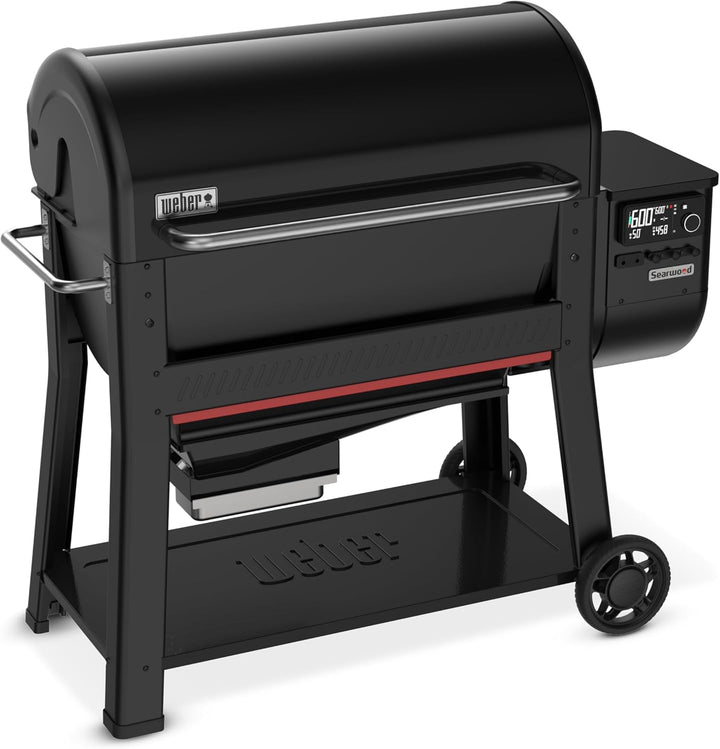 Searwood™ XL 600 Wood Pellet Smoker Grill, 36 Inches – Wi‑Fi & Bluetooth‑Enabled Outdoor Grill for Smoking, Searing, Rapid React PID & Cooking up to 600°F, Black