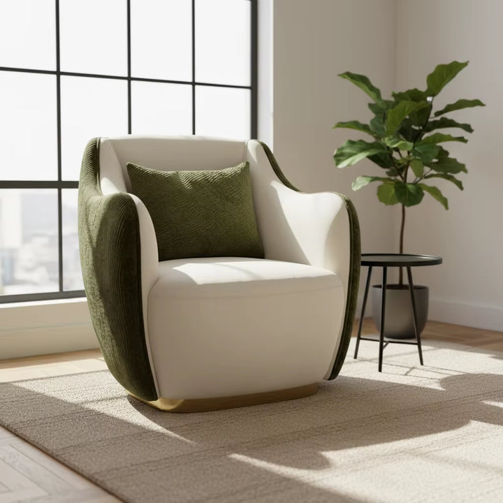 New Living Room Home/Hotel Metal Leg Armchair 