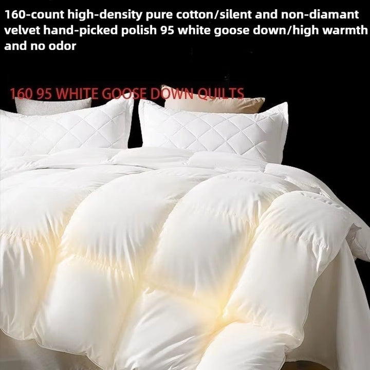 Premium 95% Goose Down Winter Comforter – Cotton Shell Duvet