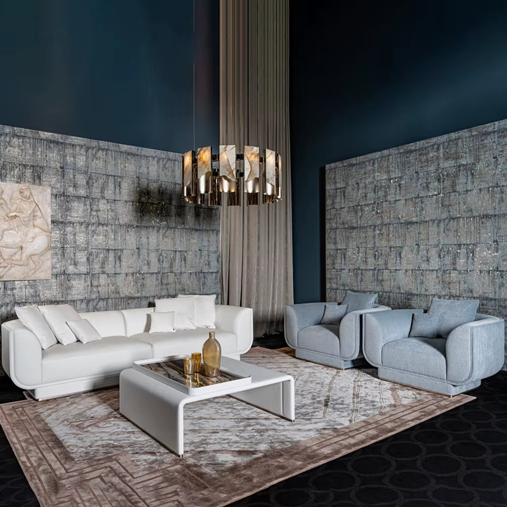 New Villa Style Velvet Luxury Home Sofa Set 