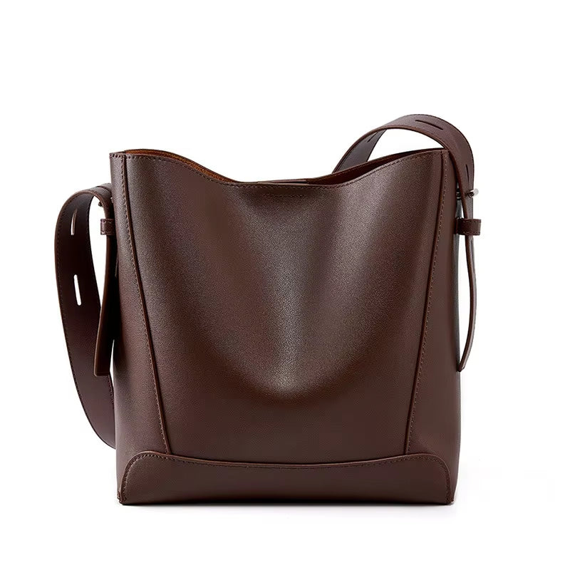Modern Women Genuine Leather Shoulder Bag Large Capacity Cowhide Bags