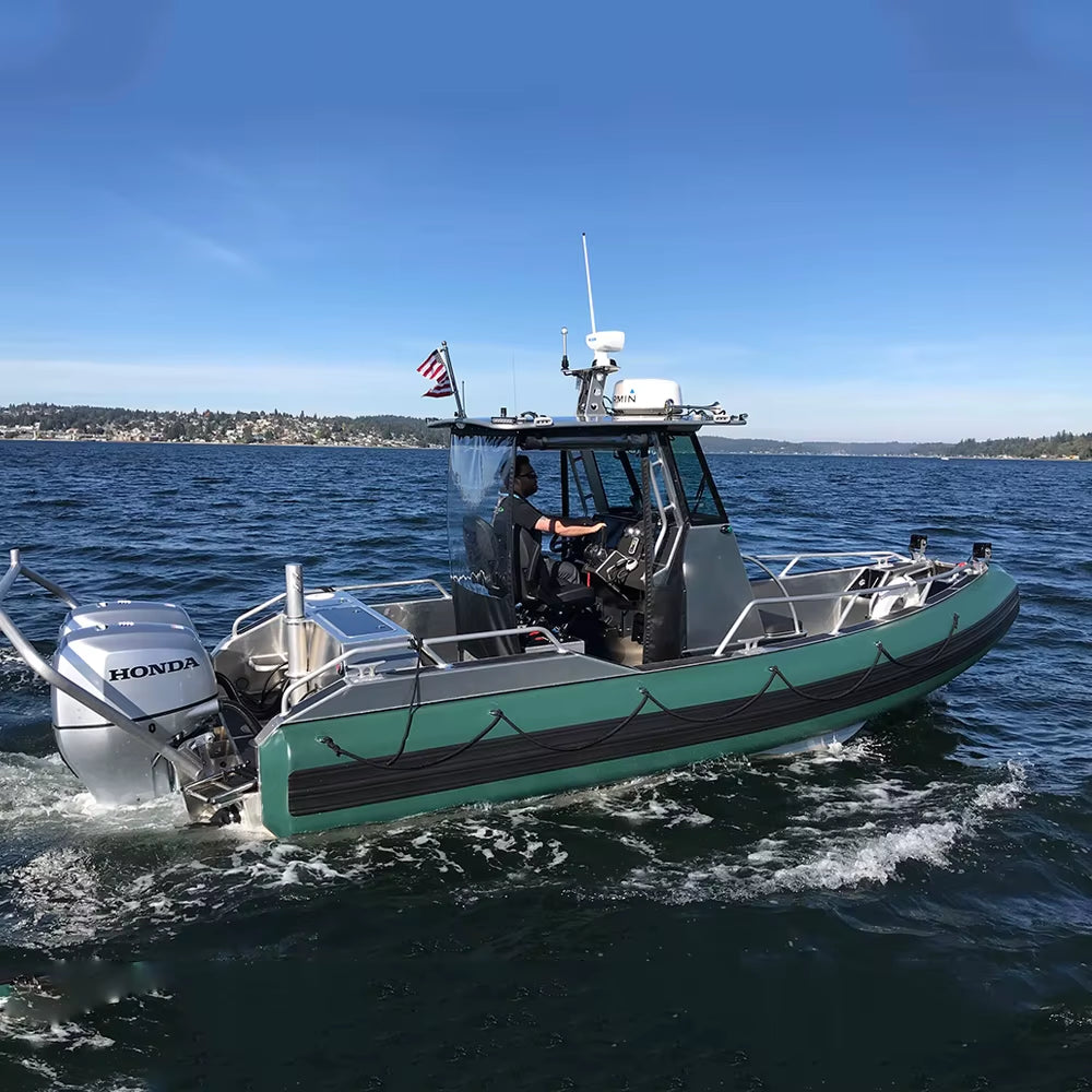 Luxury Unique Aluminum Fishing Offshore Cabin Boat Speed Patrol Boat