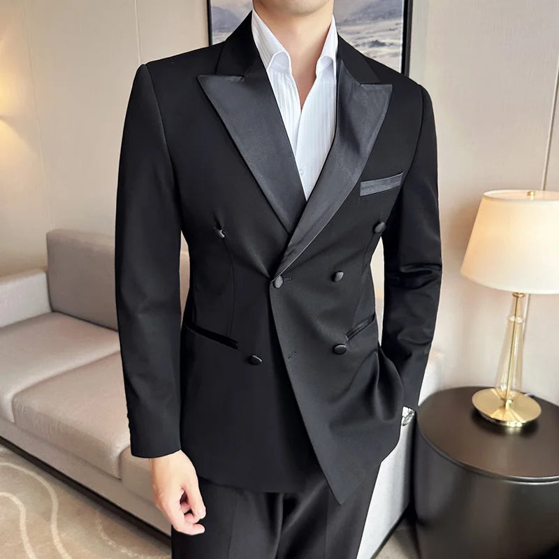 Mens premium High-End Brand Groom Wedding Dress Suit 