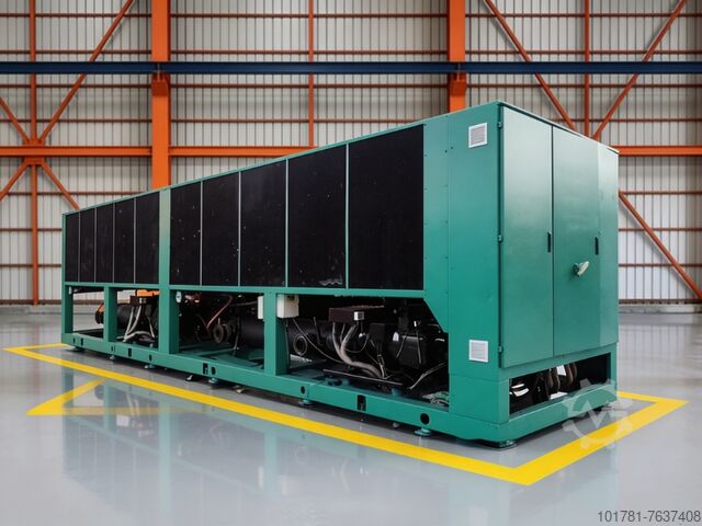 Modern Air-Cooled Screw Water Chiller | 150kW–600kW Industrial Cooling System | High Capacity HVAC Chiller
