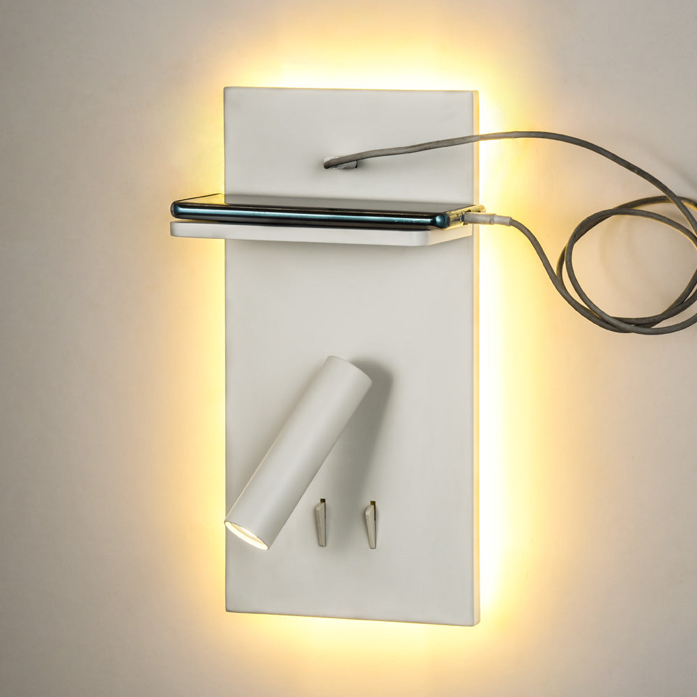 LED Multifunctional USB Wireless Charging Reading Wall Light