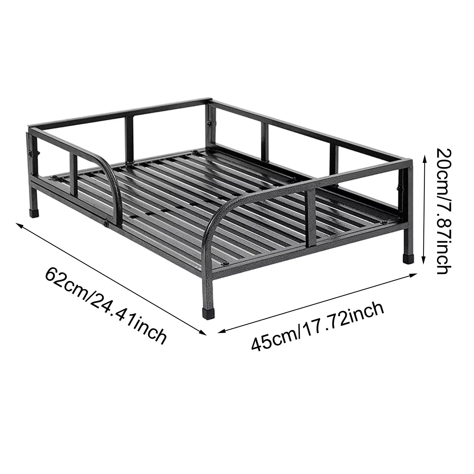New Elevated Dog Bed with Rails for Medium Dogs Floor Standing Pet Bed 