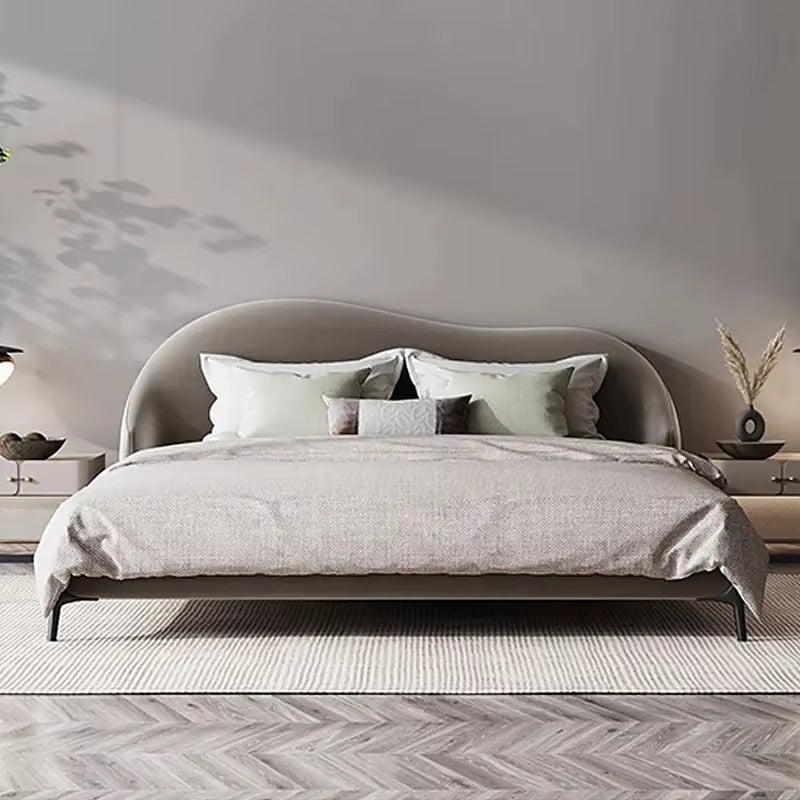 Hot Sell Modern Velvet Luxury Bed Frame King Queen Double Size Bedroom Set Furniture for Villa Home House Apart