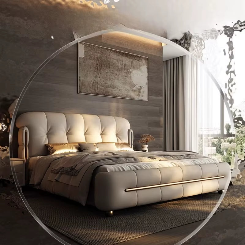 Modern Bed Frame Designer Wood Muebles Home Furniture