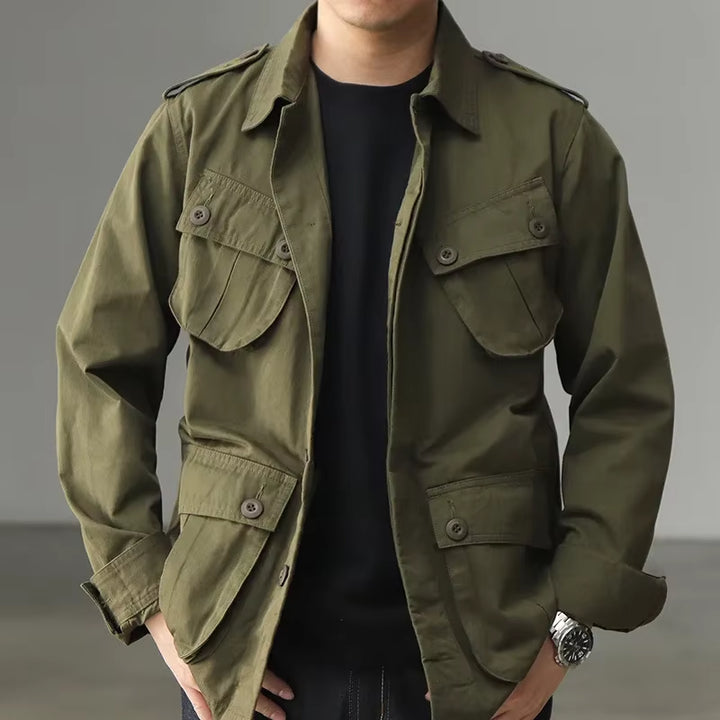 New Men Elegant Standard Outer Wear Long Sleeve Youth Trendy Artistic Casual Loose Fit Jacket