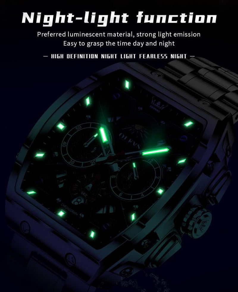 Mens Business Dress Chronograph Waterproof Watch