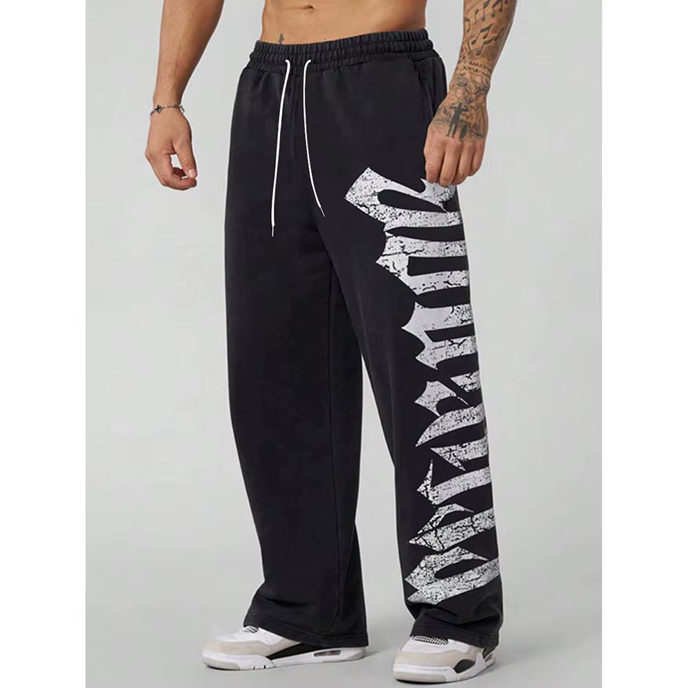 Men's Casual Straight Leg Sporty Pants