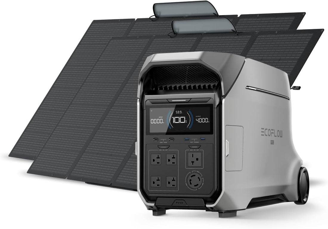 Elite Solar Generator 4096Wh DELTA Pro 3 with 2X400W Portable Panel