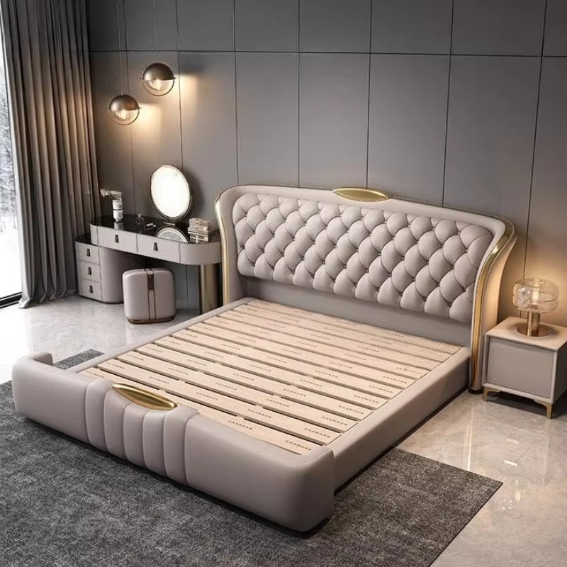 New Double Wedding Bed Frame King Size Bedroom Furniture 