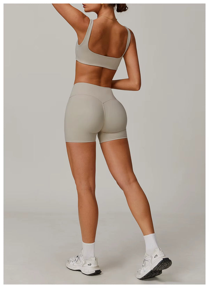 2PCS Yoga Set Gym Women Tracksuit Workout Sportswear