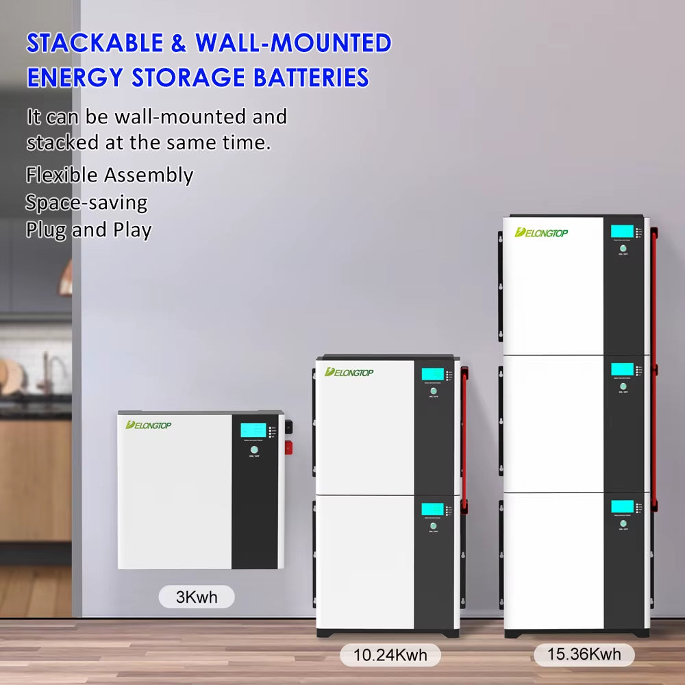 Solar Inverter Hybrid 5Kwh 10Kwh 15Kwh 20Kwh 48V 51.2V 50Ah 100Ah 200Ah 5 Kwh Lithium Ion Battery 5Kw Solar Power System