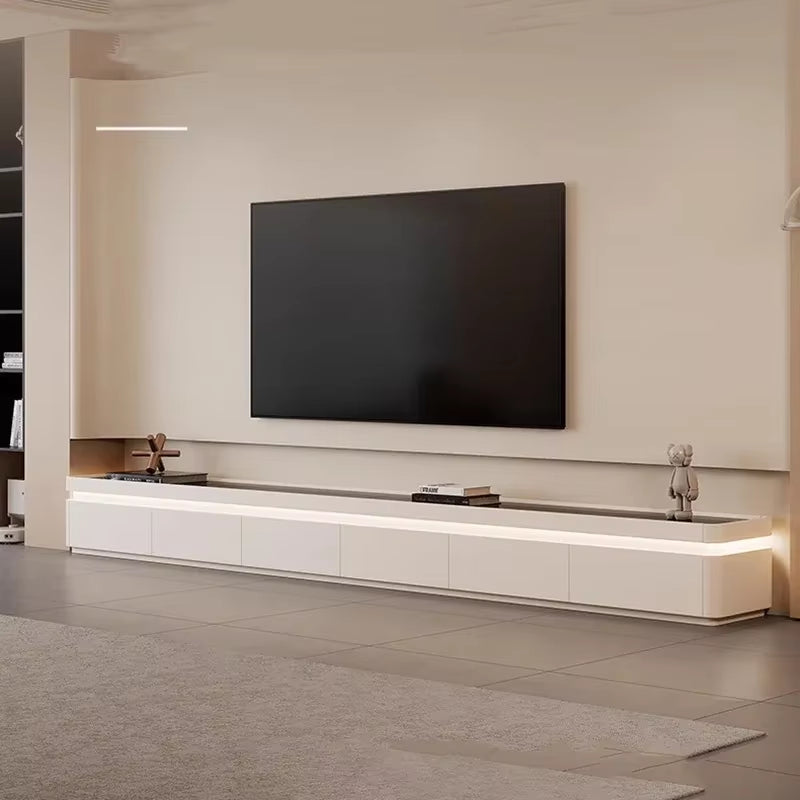 White Floor Living Room Luxury TV Cabinets Nordic Furniture