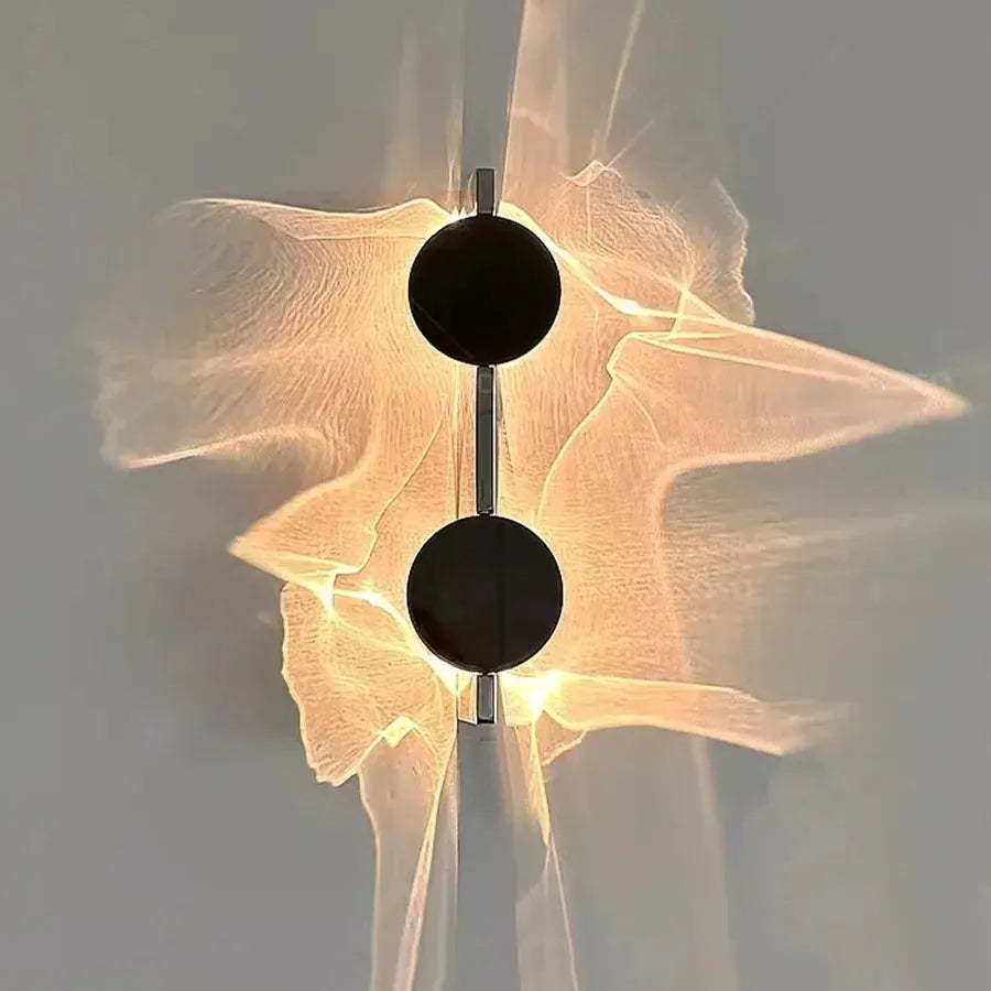 New Creative Art Corrugated LED Wall Lamps Bedroom Bedside Wall Light