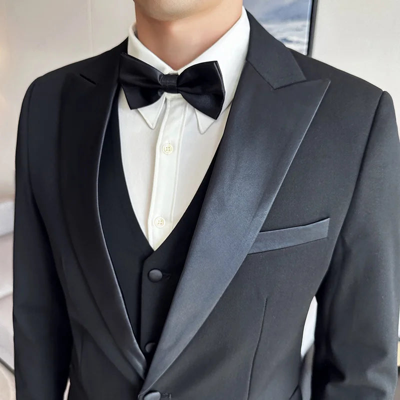 Mens premium High-End Brand Groom Wedding Dress Suit 