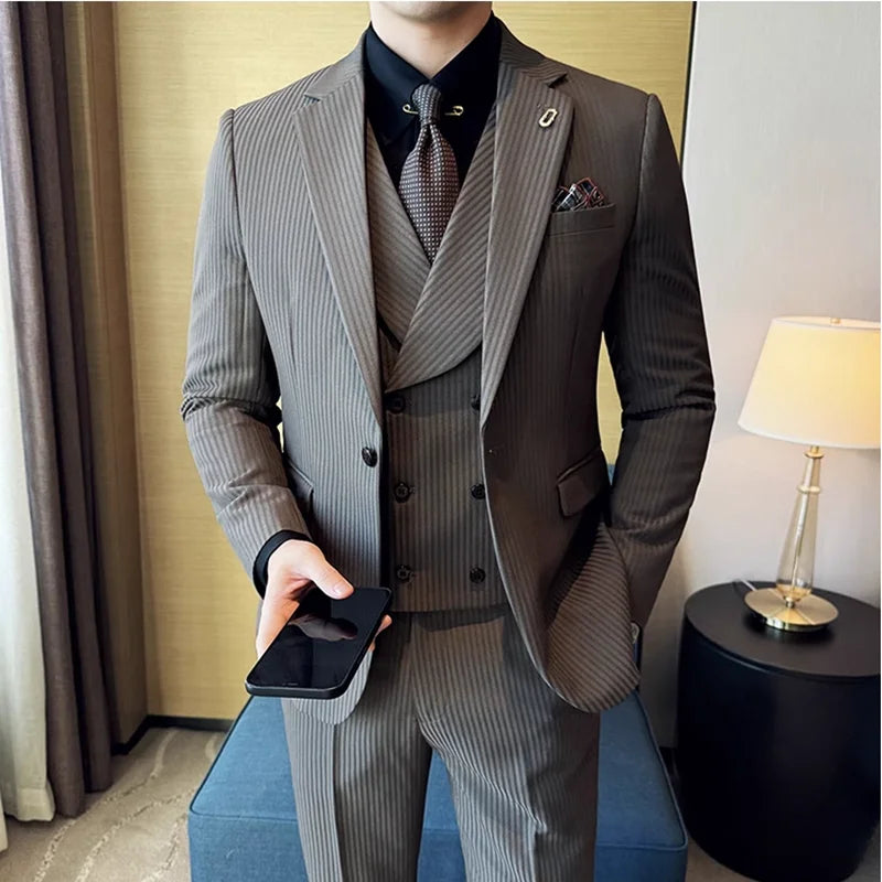 Mens Premium Wedding Business Formal Suit 