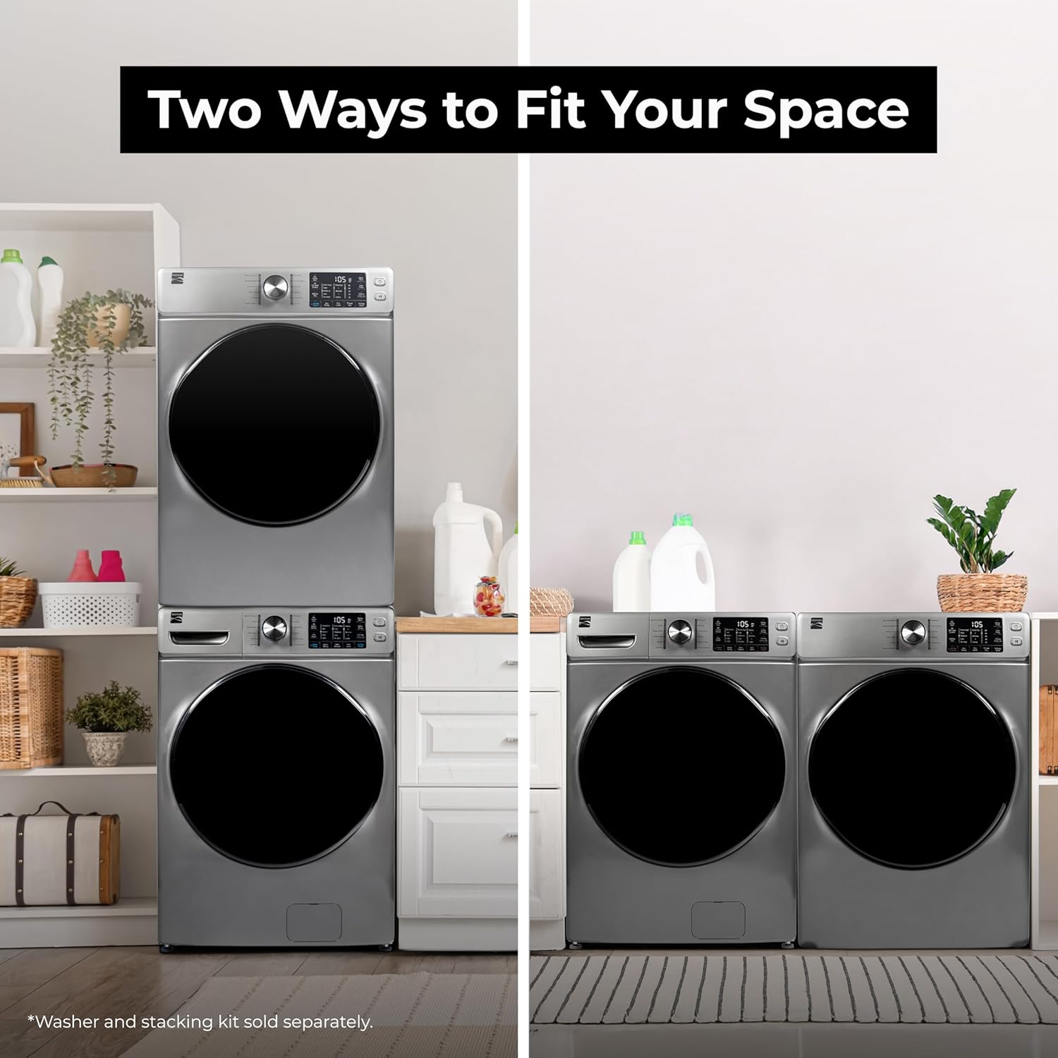 Smart Home 8.0 Cu. Ft. Front Load Electric Dryer – Wrinkle Guard, Accela Steam, Smart Sensor Drying