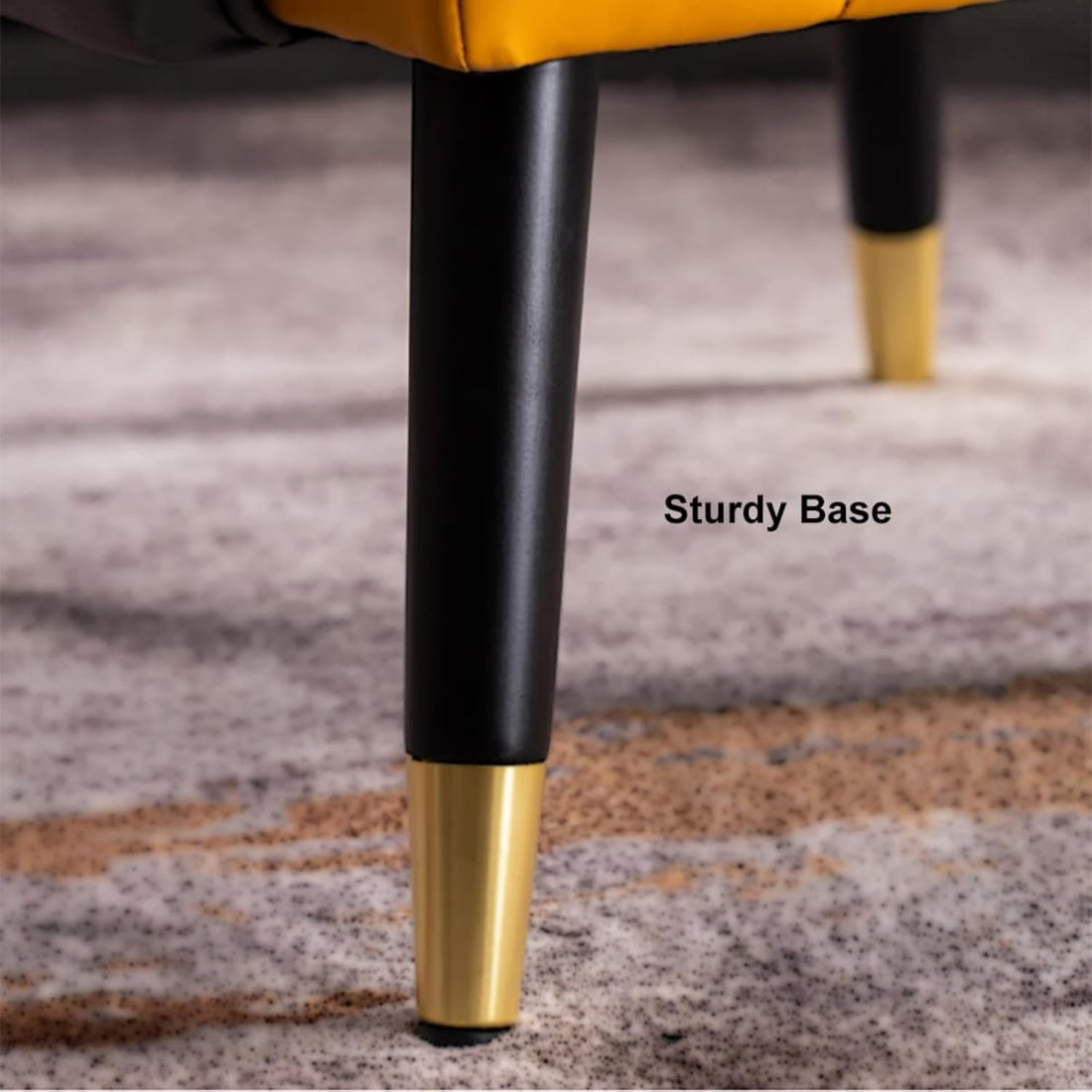 Leather Accent Chair with High Back Microfiber 