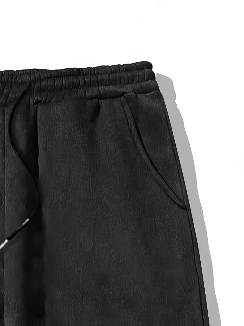 Men's Straight-Leg Trousers 3D Print Letter Pants
