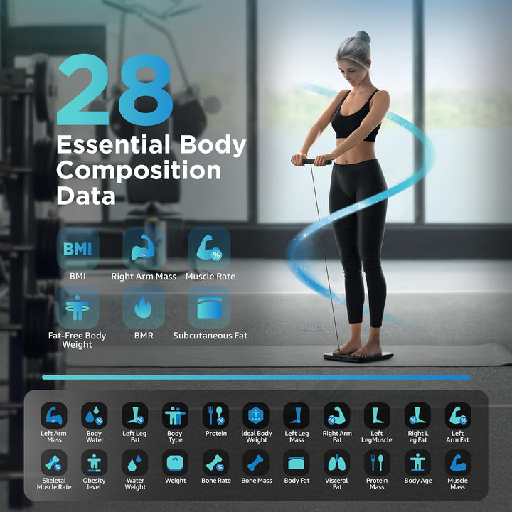 New Scale for Body Weight and Fat Percentage Platform Digital LED 