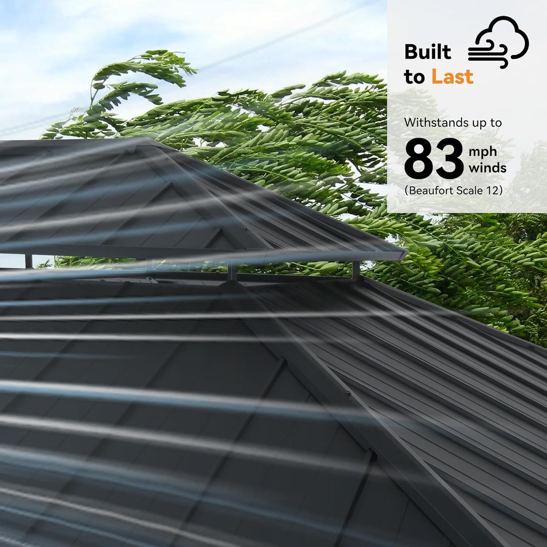 New Italian Hardtop Gazebo Wiith 4 LED Lights with Galvanized Steel Double Roof