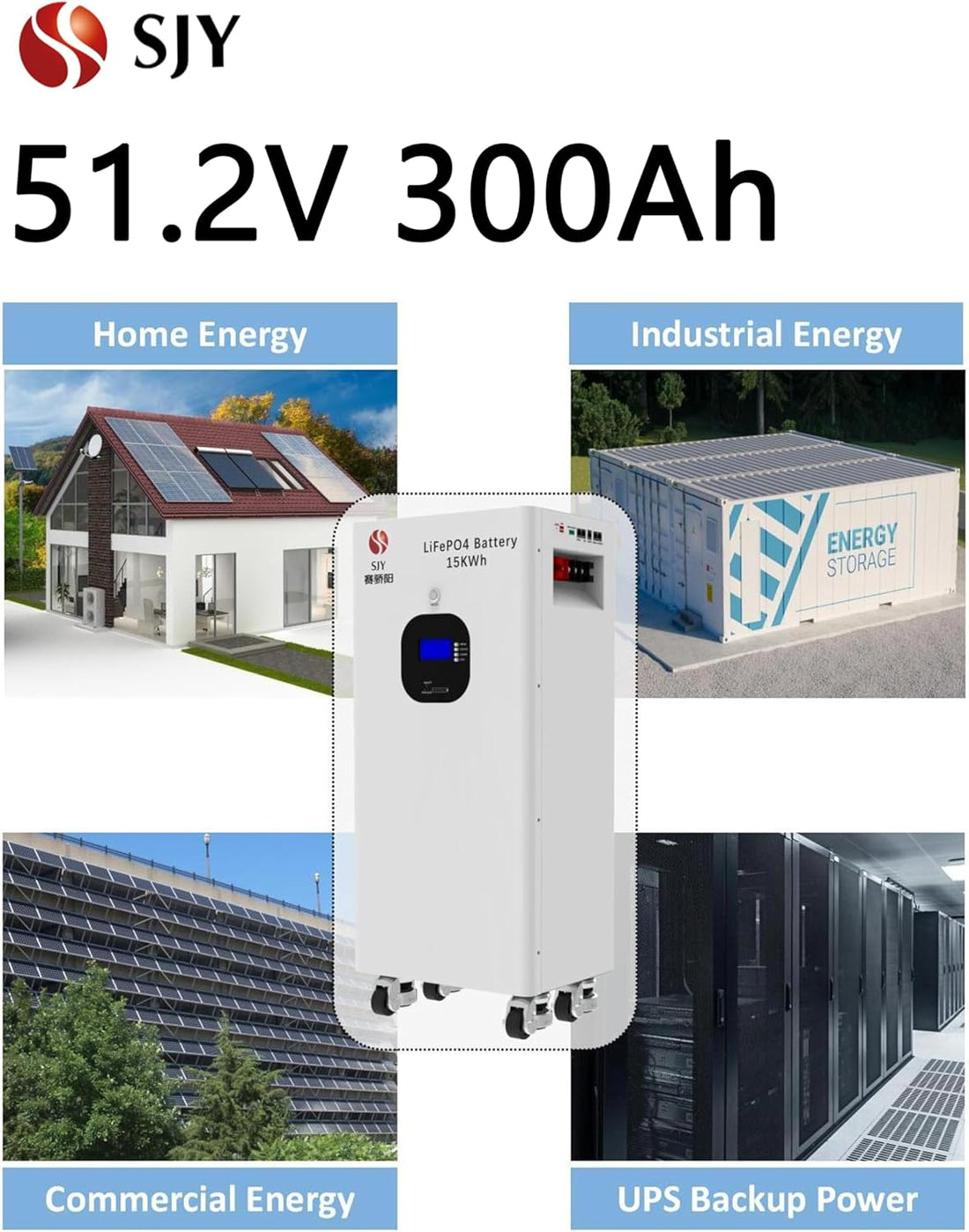 New 15Kwh Lithium Battery for Home Energy, RV, Solar, Off-Grid Living 