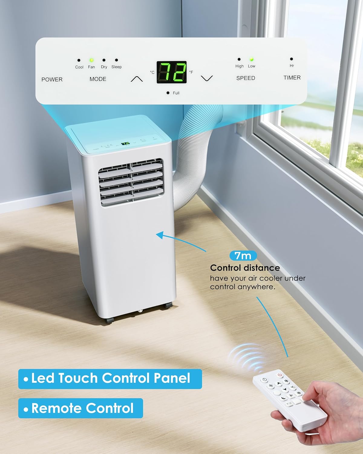 Modern Home Smart Portable Air Conditioner – Powerful Cooling, Energy Efficient & Compact Comfort