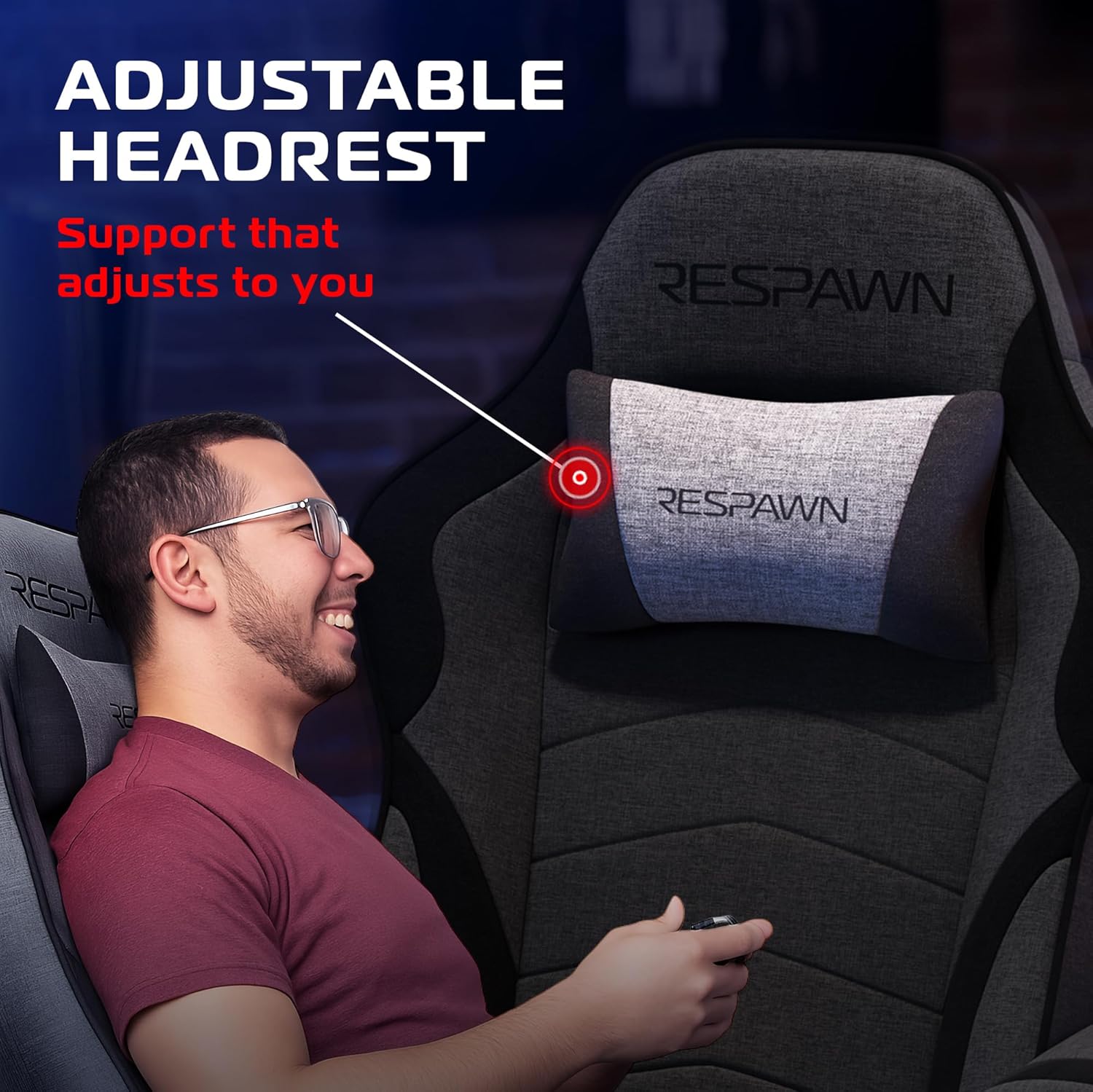 Smart console gaming recliner with full-body support, adjustable comfort, and built-in footrest for long gaming sessions.