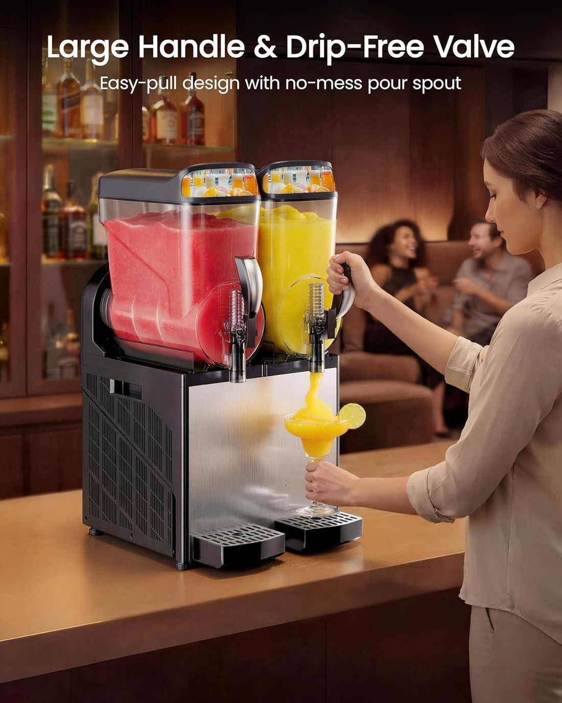 New 30L Double Tank Home - Commercial Slushie Machine –  Smart Controls & LED Display