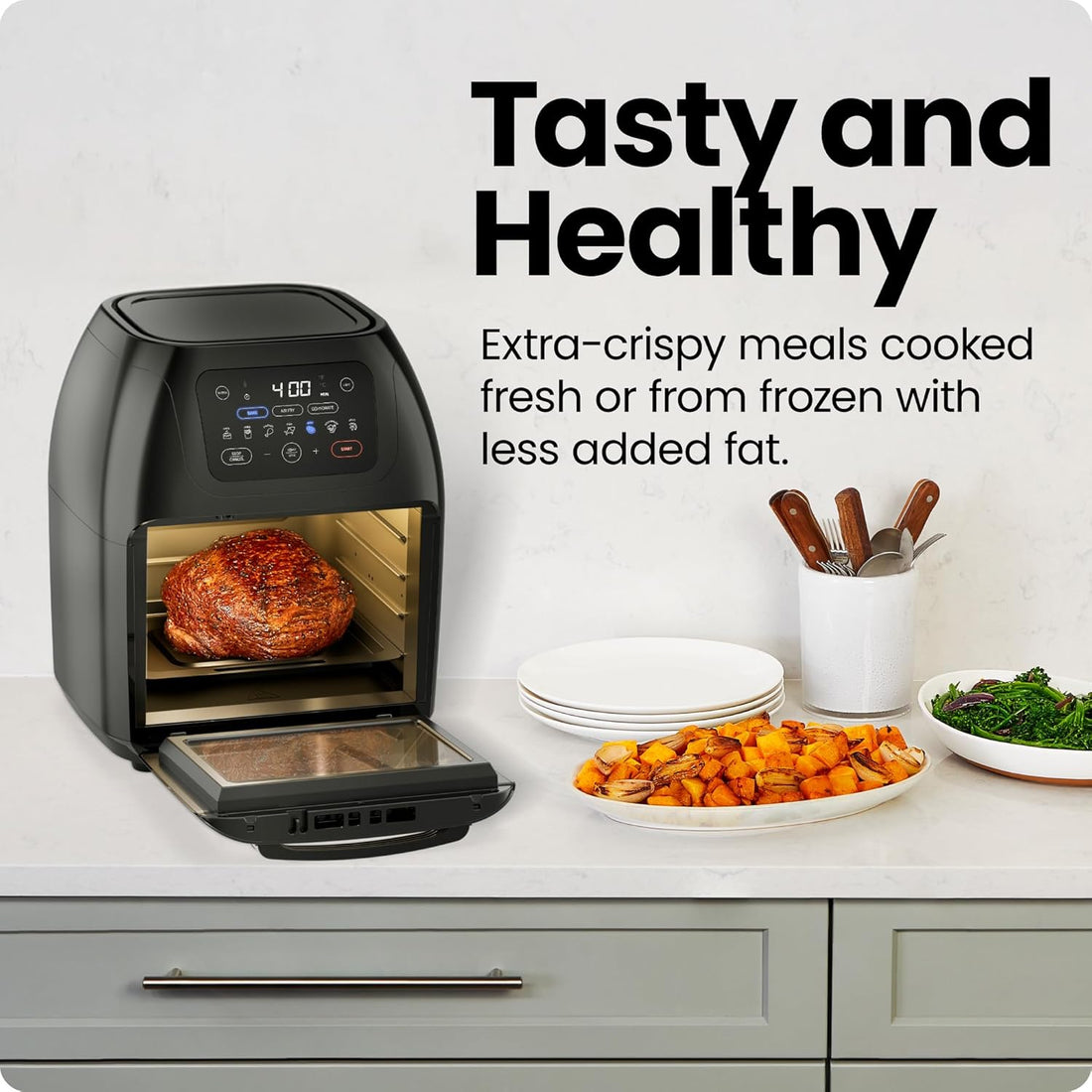 New Multifunctional Digital Air Fryer with Rotisserie, Dehydrator & Convection Oven
