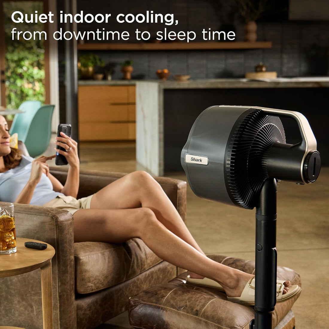 Smart Indoor & Outdoor Oscillating Cooling Fan with Misting