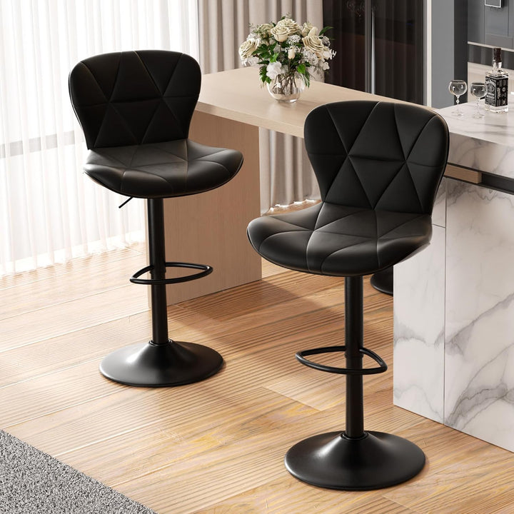 Modern Bar Stools Set of 2, Adjustable for Kitchen , Bar Home interior