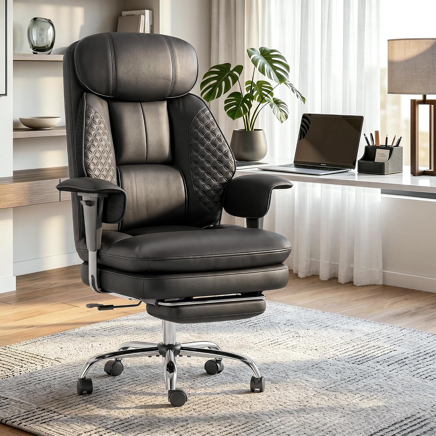 Premium High Back Leather Executive Office Gaming Chair